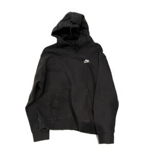 Nike Black Pullover Hoodie Mens Lar
